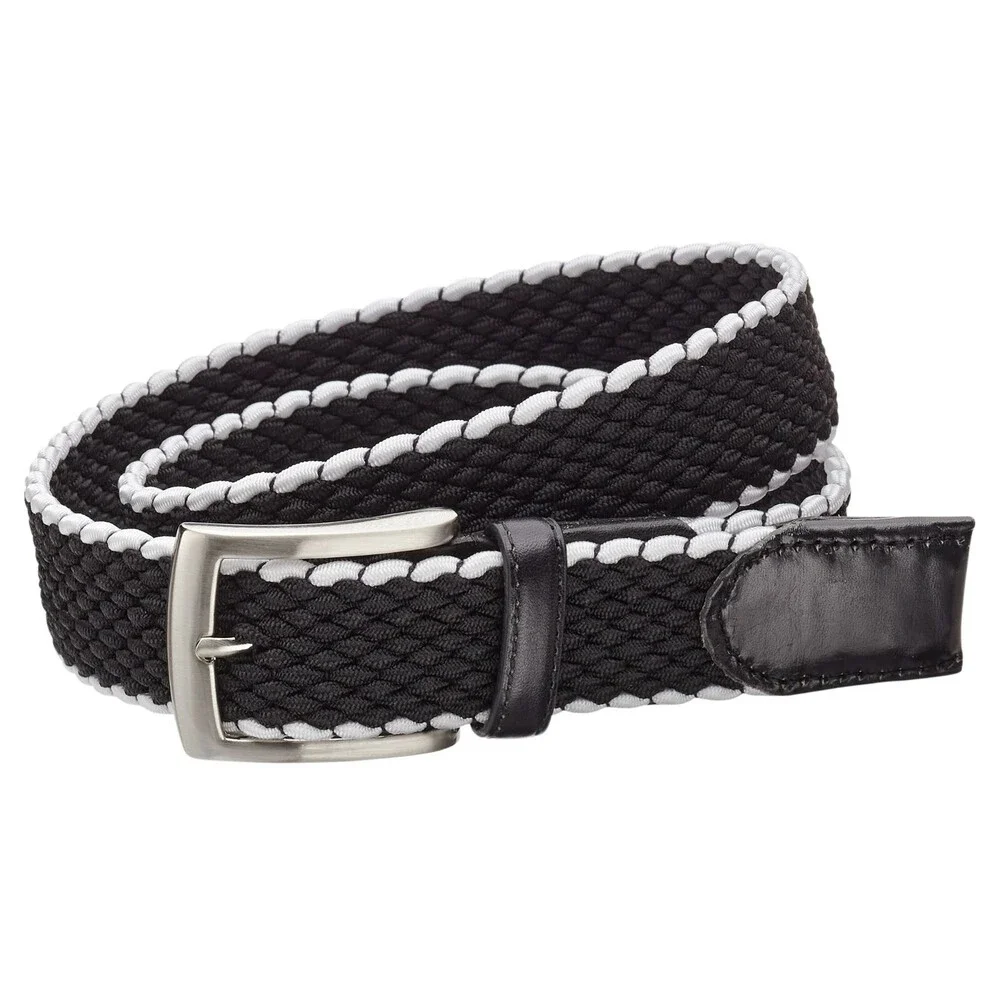Walter Hagen MGA15095 Golf Belt Men's Medium Black Basket Weave Buckle SRT238